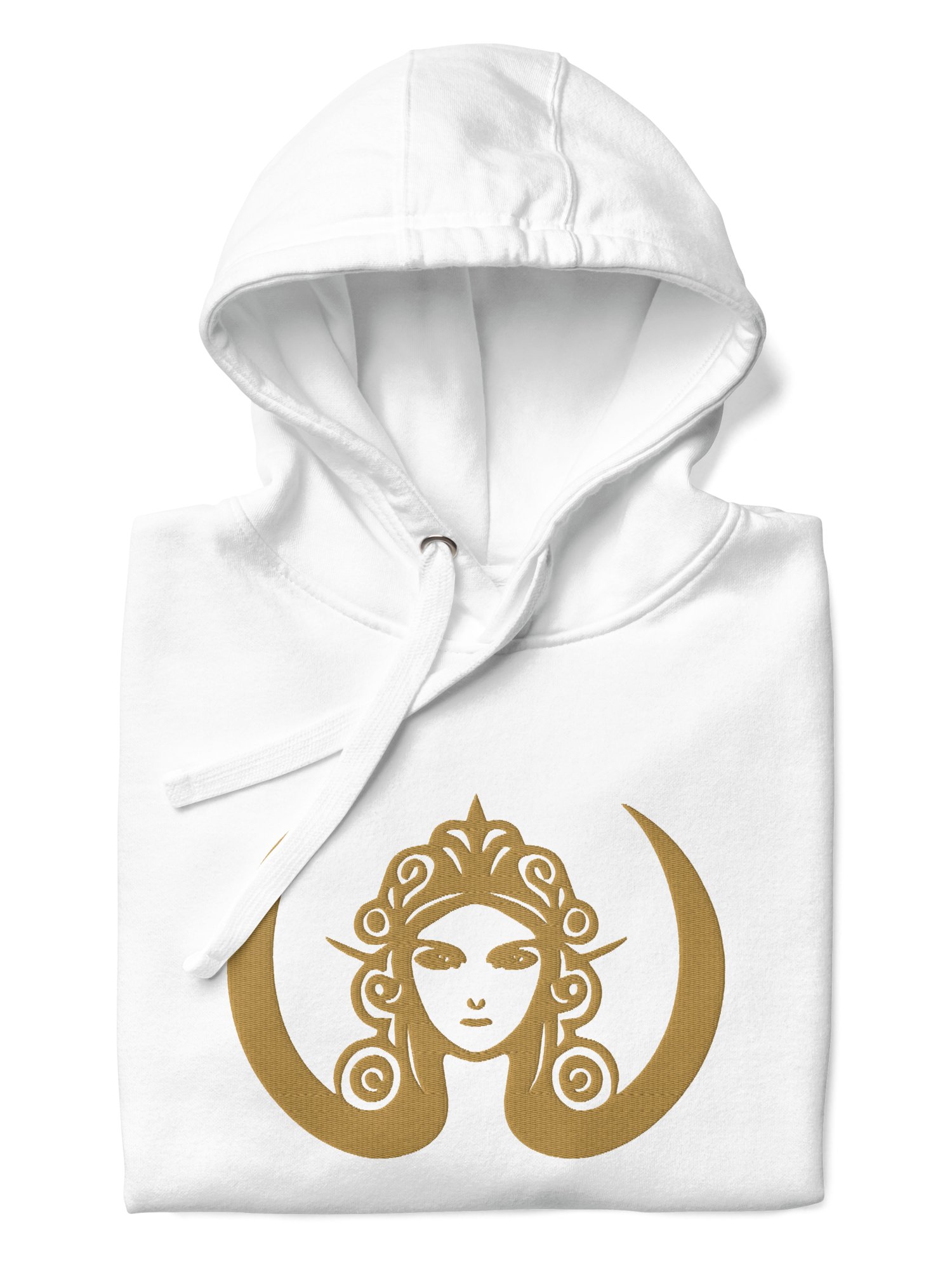 CIRCEMOON Divin Sacre Nombre 555 Hoodie, unisex, white product image (3)