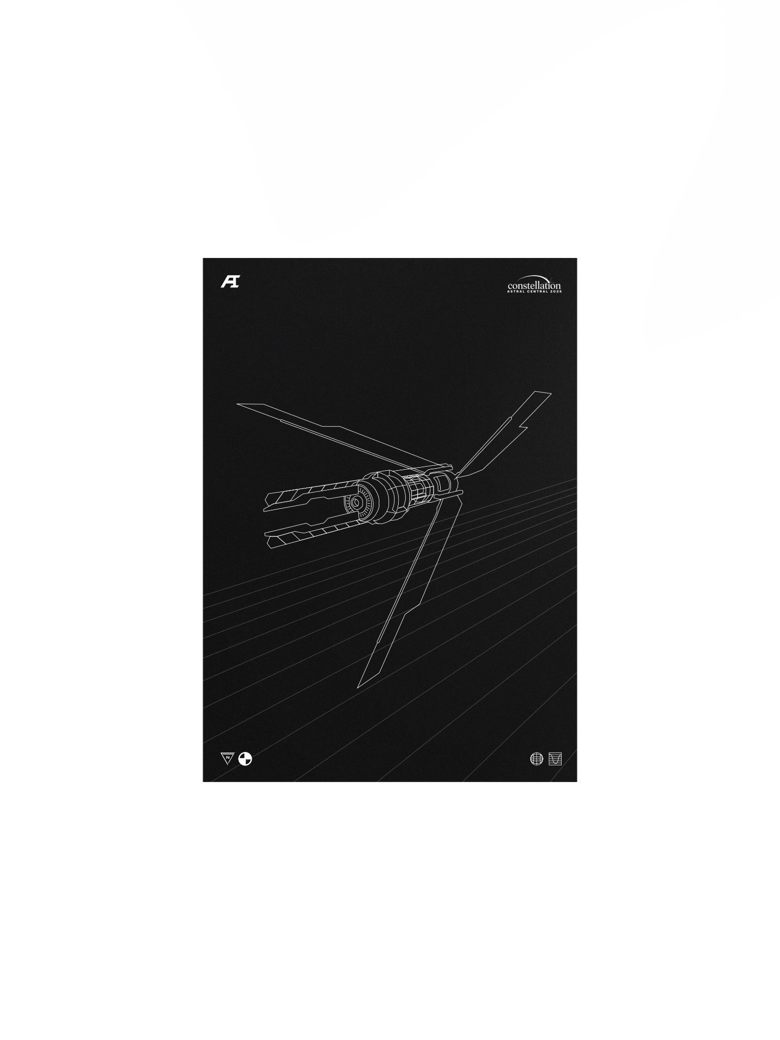 Harvester Pylon "Blackprint Sketch" Poster product image (1)