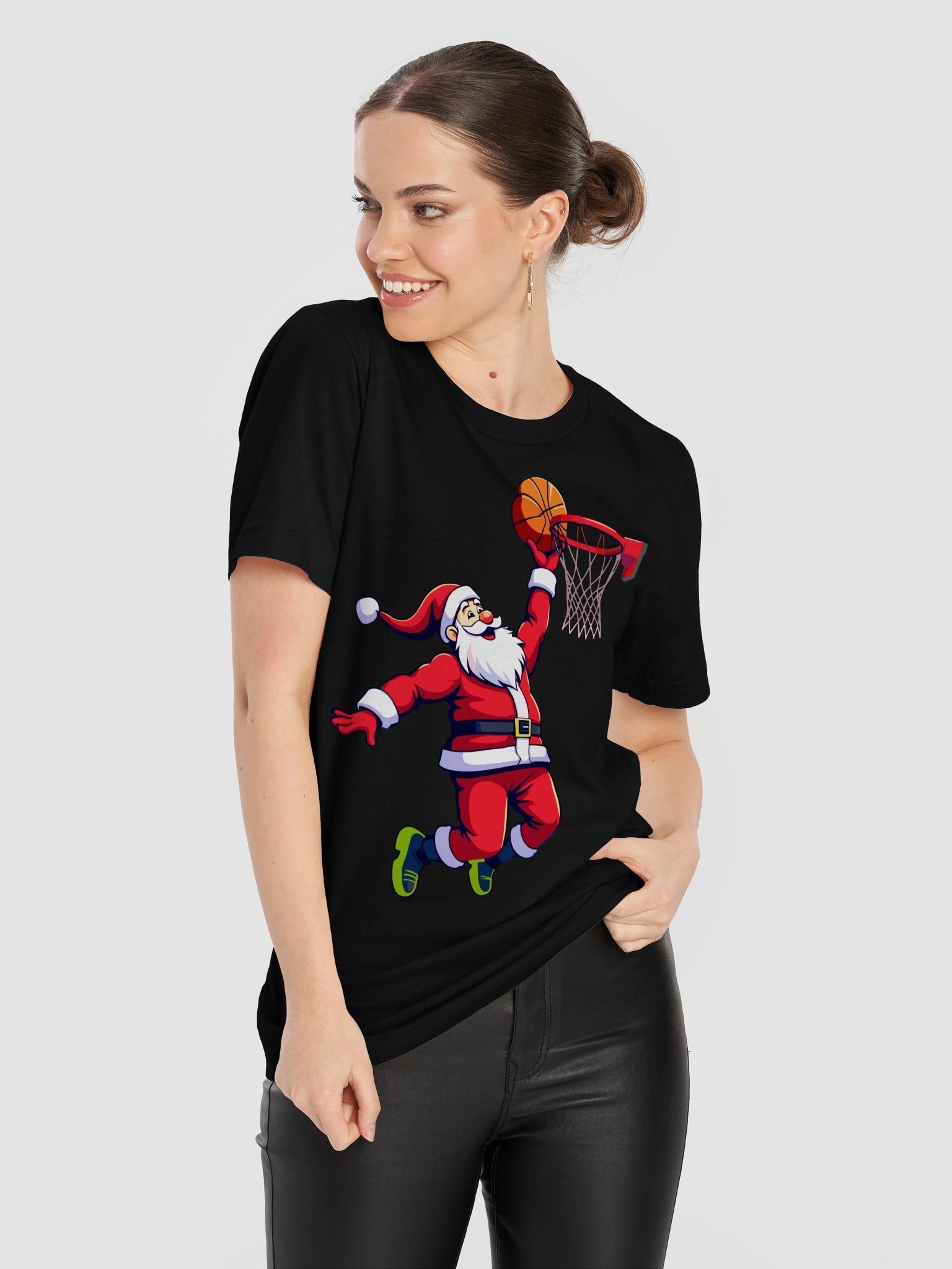 Basketball Santa Slam Dunk Christmas Holiday Sports product image (11)