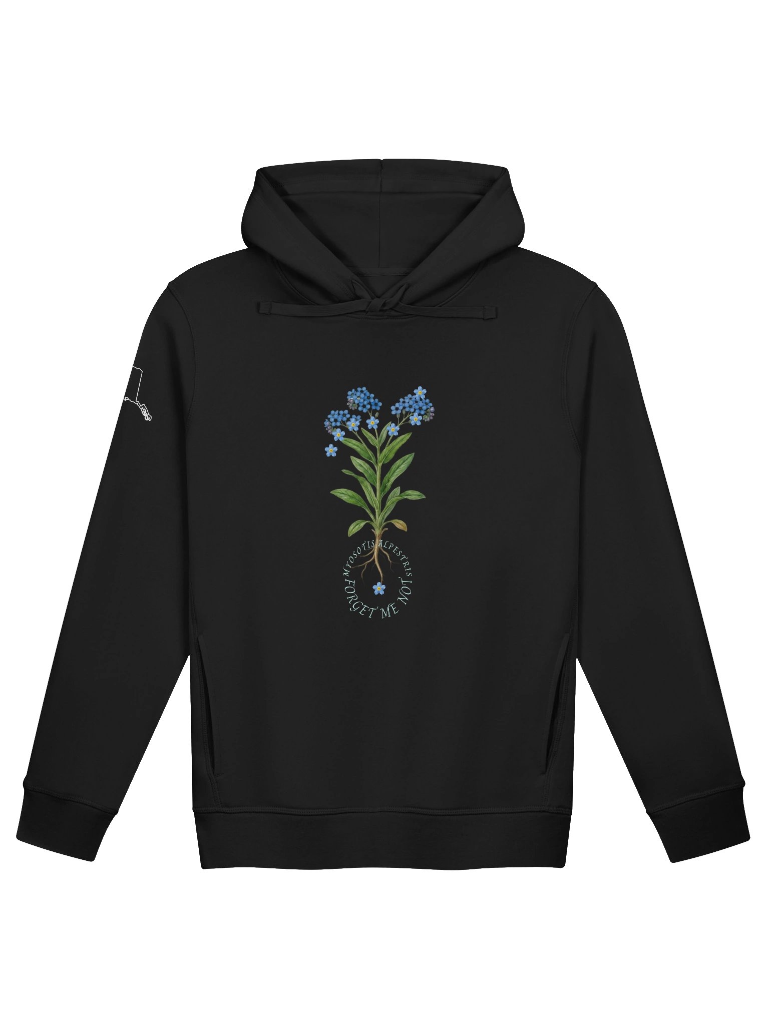 DELUXE FORGET-ME-NOT SIDE POCKET HOODY product image (1)