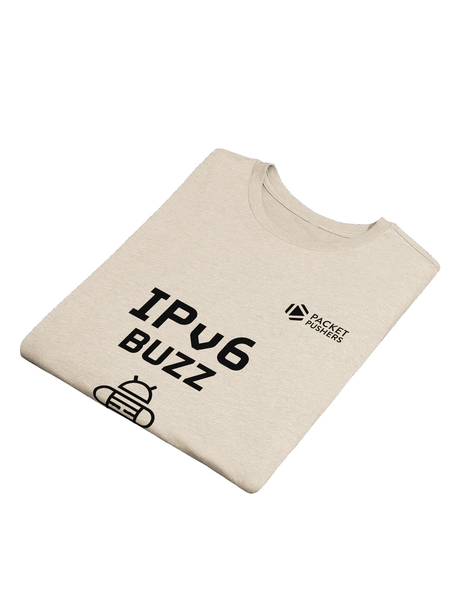 IPv6 Buzz Next Level Tee - Black Logo product image (20)