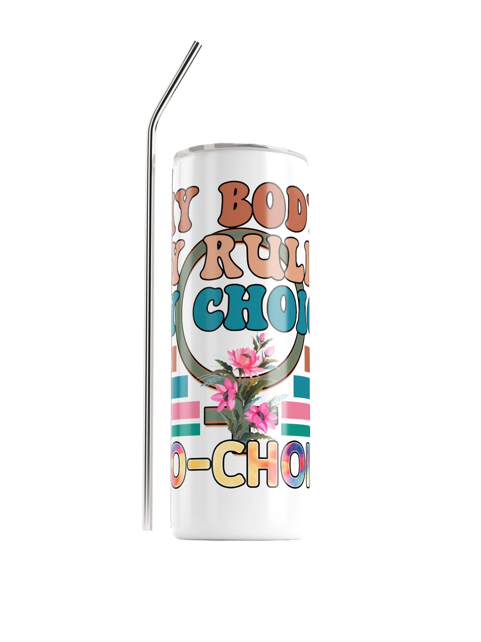 Empowerment Floral Stainless Steel Tumbler product image (1)