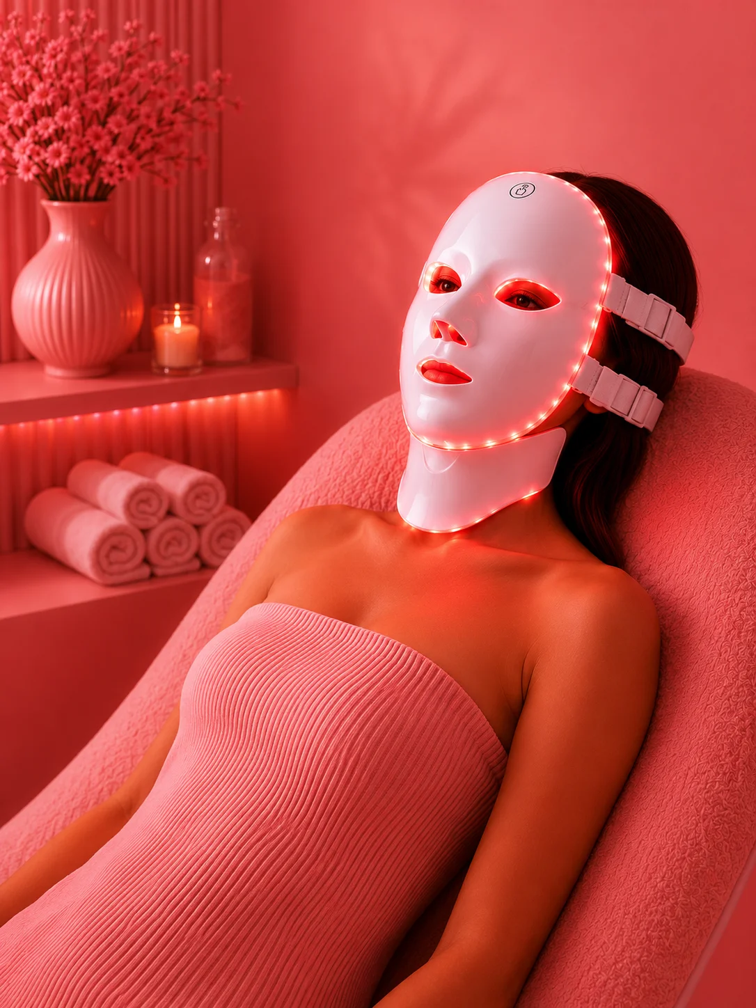 7-Color LED Red Light Therapy & Neck Mask product image (4)