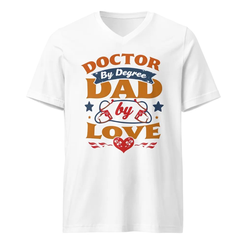 Doctor by Degree, Dad by Love V-Neck Tee product image (5)