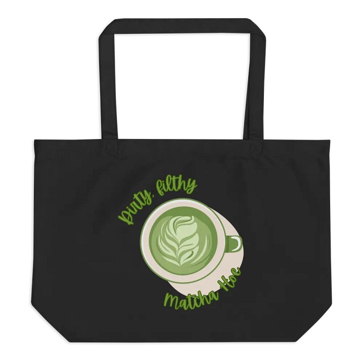 Dirty, filthy matcha tote product image (1)