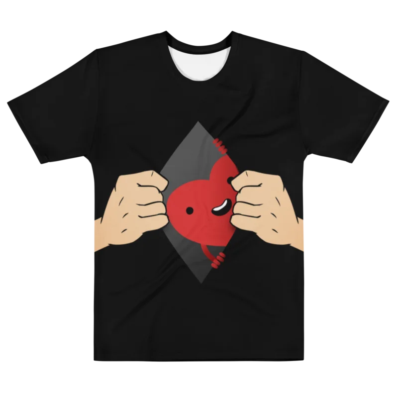Open Heart (black shirt / white skin tone) product image (1)