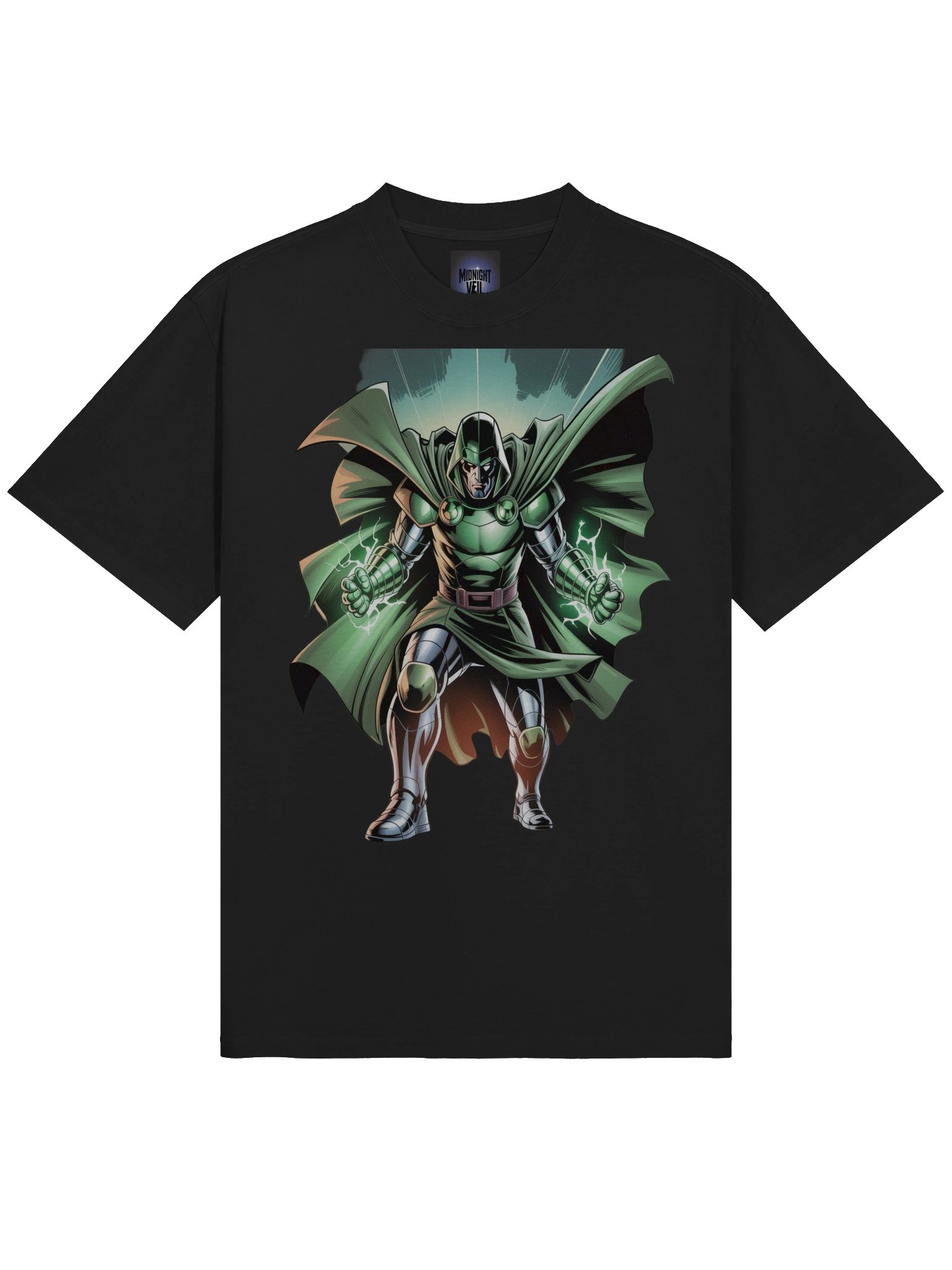 Dr. Doom's Emerald Eclipse – Premium Oversized Faded T-Shirt product image (5)