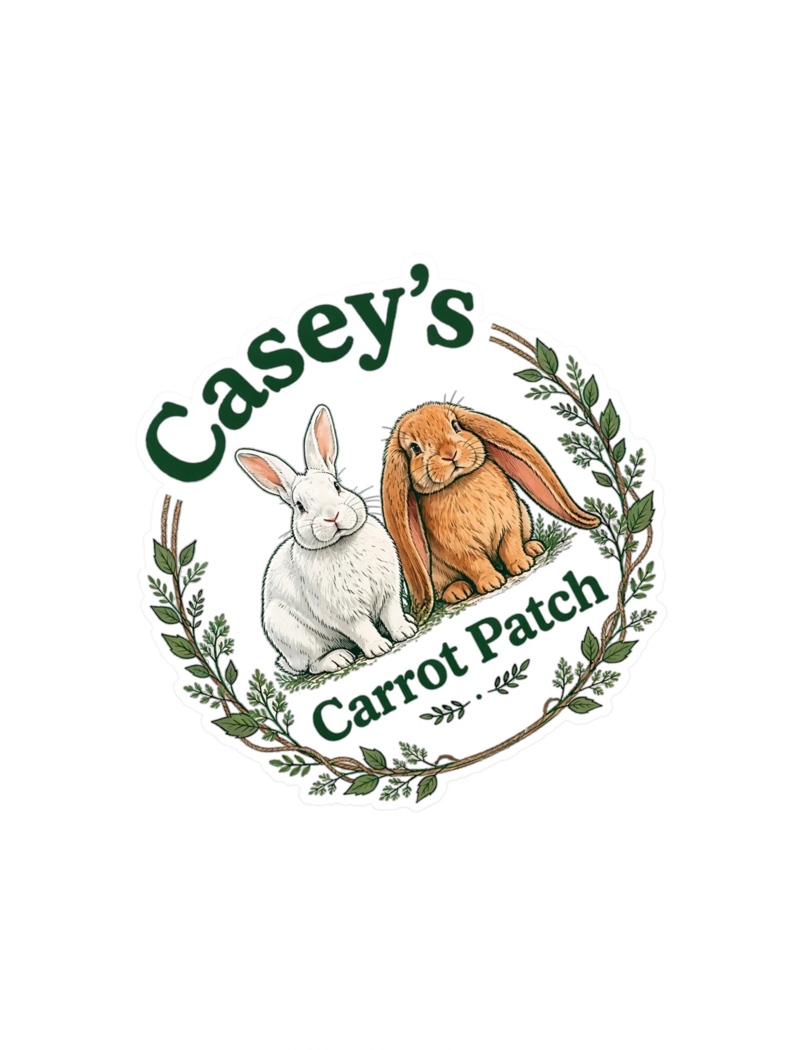 Casey’s Carrot Patch Bunny Sticker Sheet product image (1)