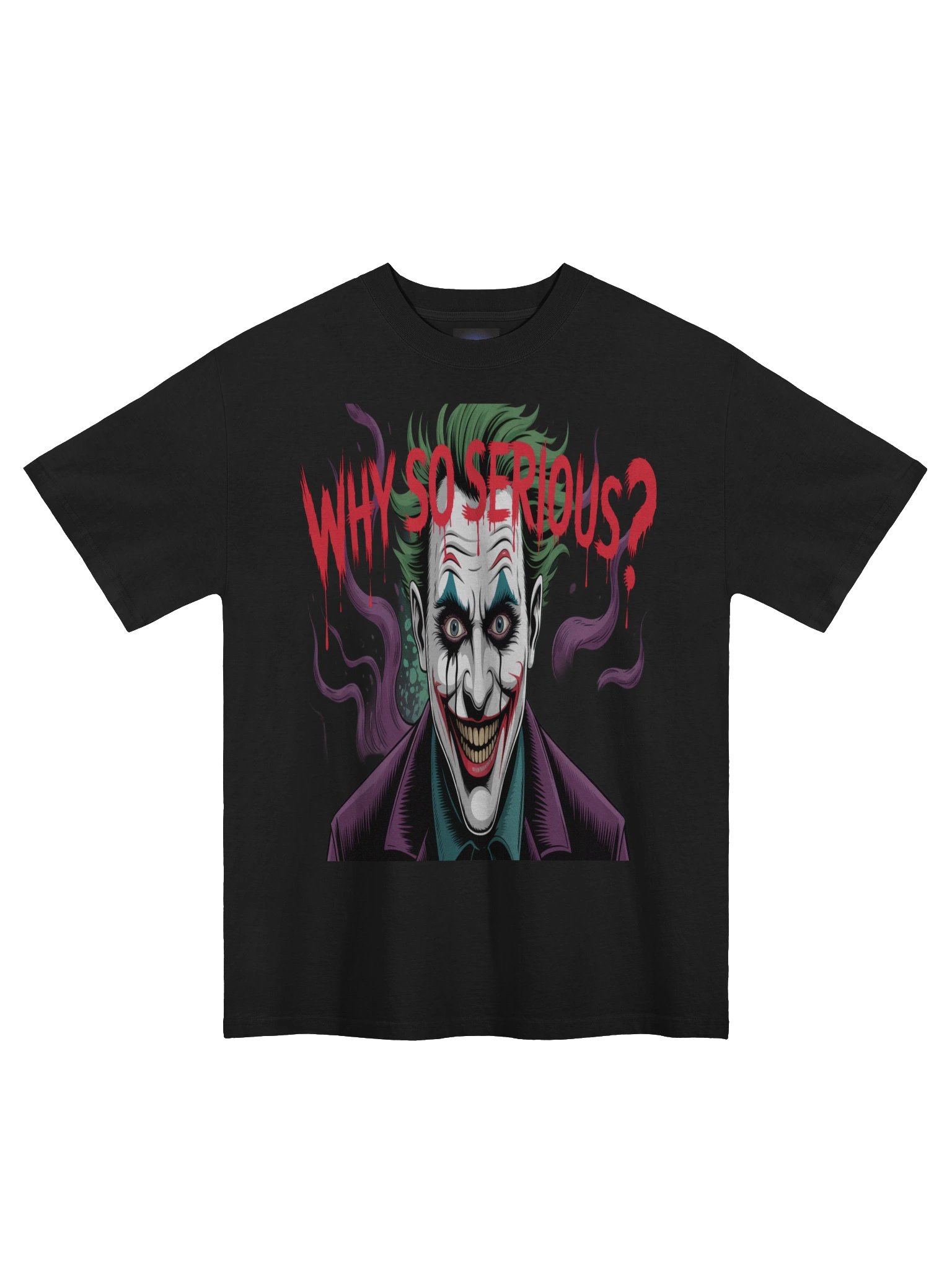 Joker 'Why So Serious?' Oversized Faded T-Shirt product image (3)