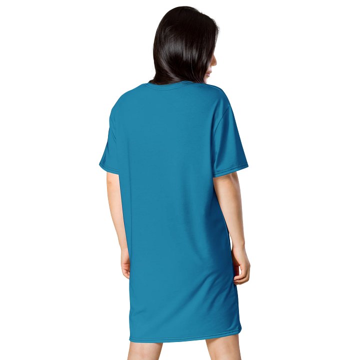 Oversized T-Shirt Dress - Vibrant Pelorous, Sizes 2XS-6XL product image (2)