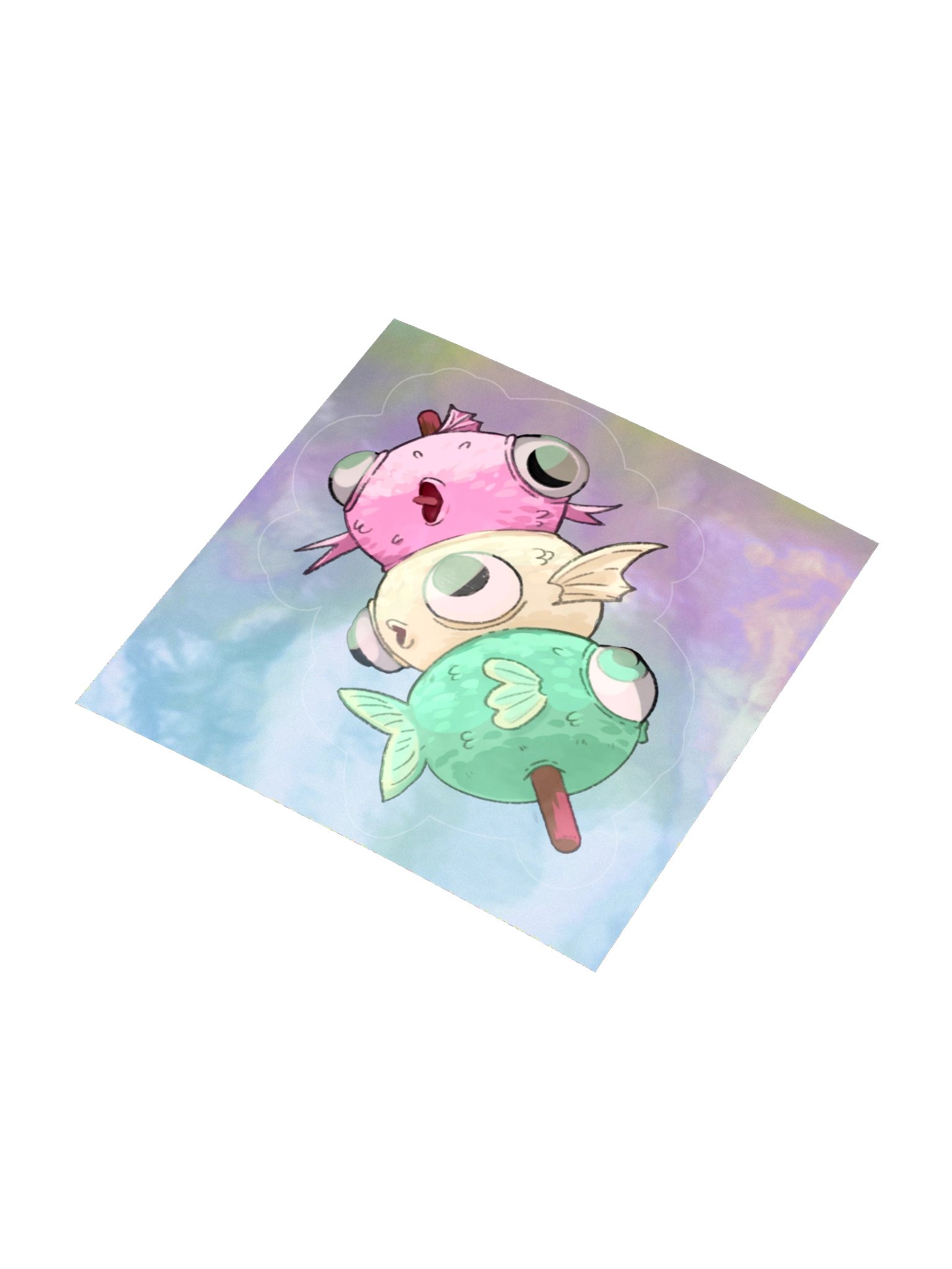 Lumpsucker Dango Holographic Sticker product image (3)