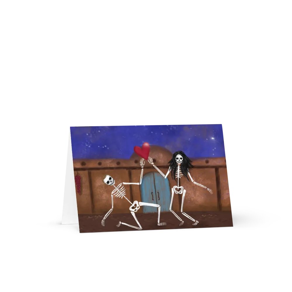 Two Skeletons under the stars Greeting Card product image (4)
