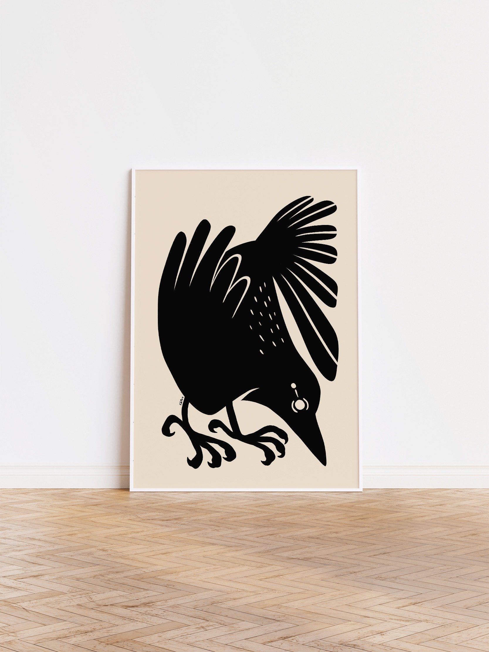 Odin's Raven Huginn Art Print product image (1)