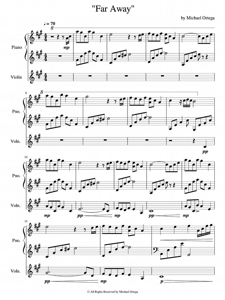 Far Away (Piano Score) product image (2)