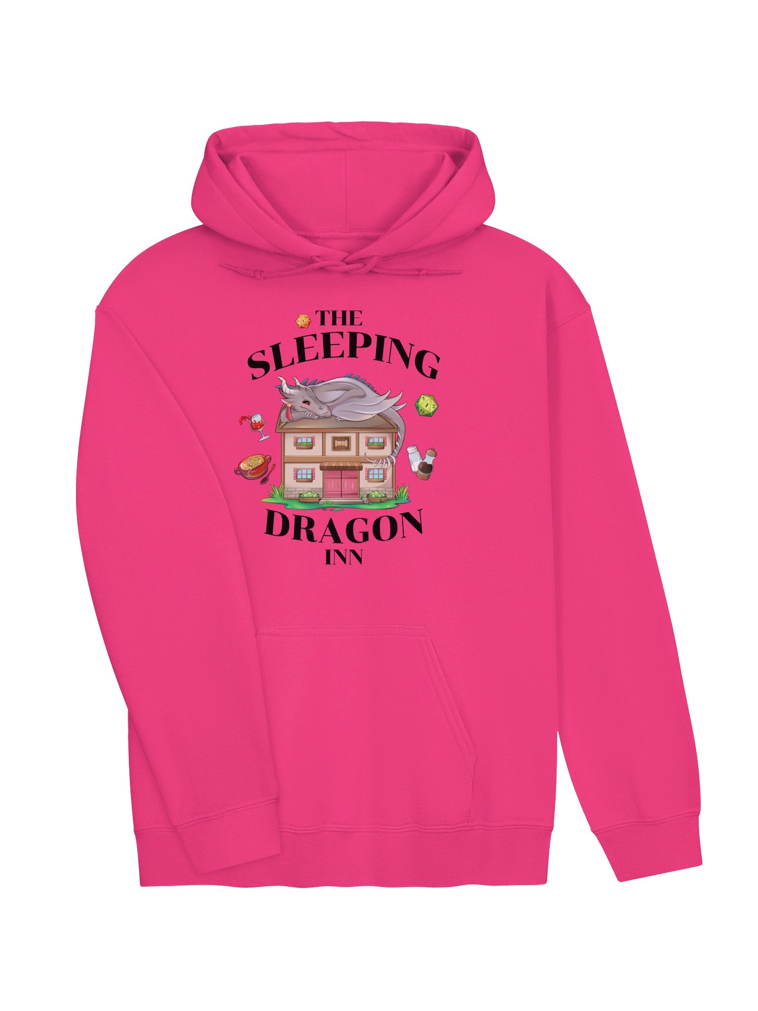 The Sleeping Dragon Inn Hoodie [Black Font] product image (19)