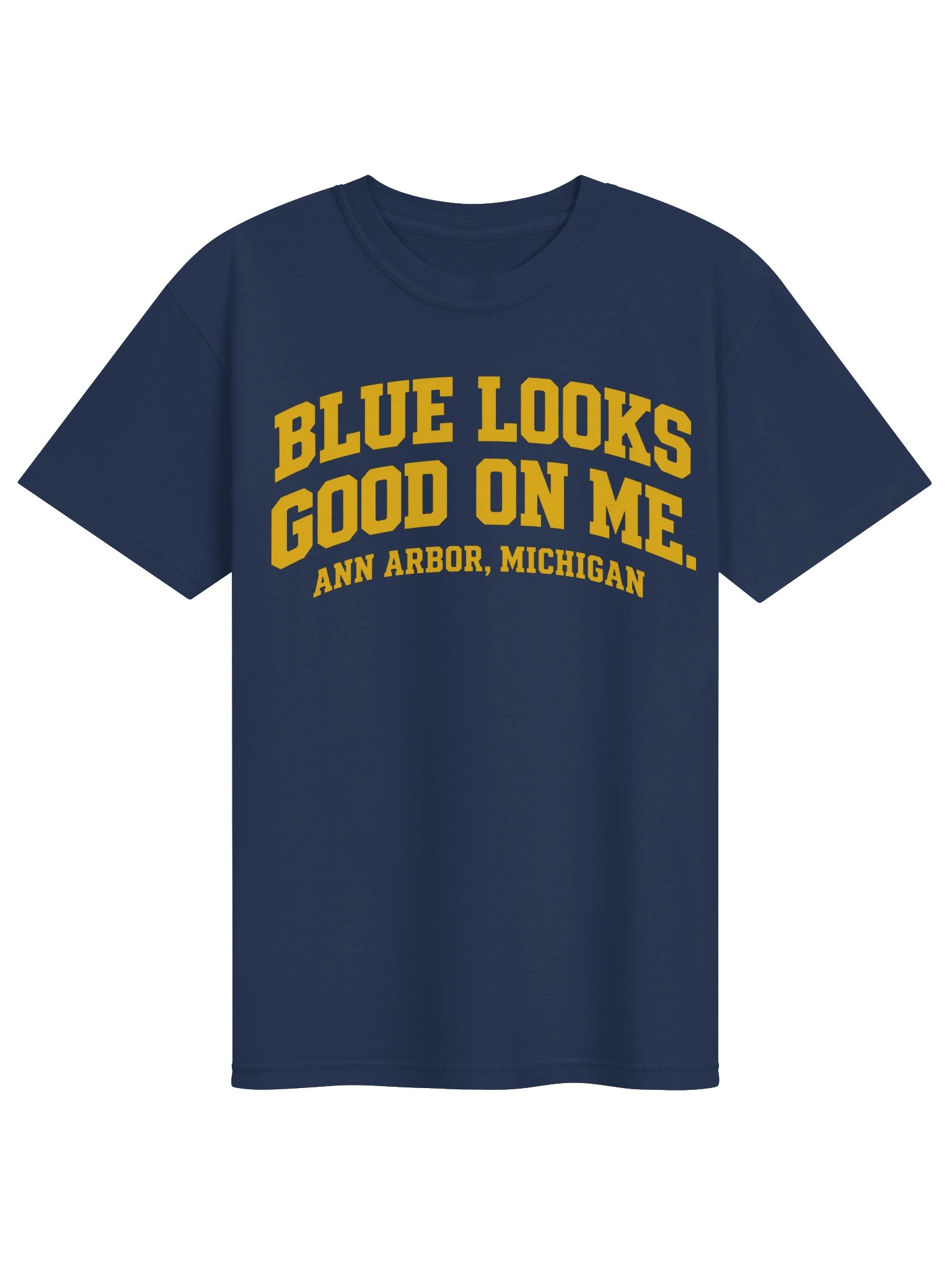 Michigan Blue Looks Good On Me T-Shirt product image (1)