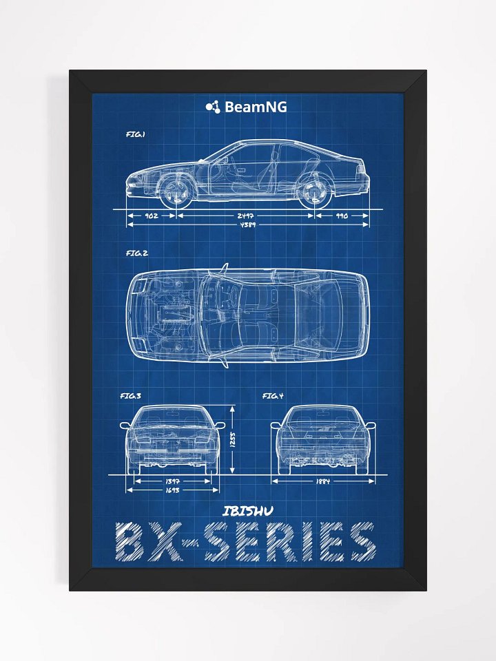 Framed Poster: Ibishu BX-Series Blueprint product image (1)