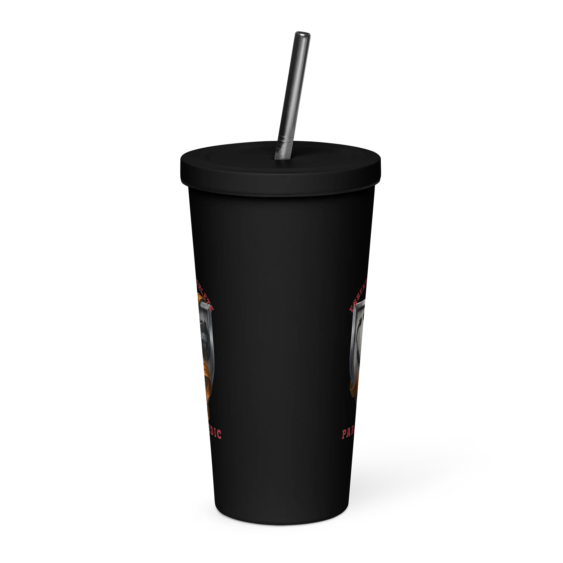 Shield Series: Paramedic Edition Crimson Tumbler with Straw product image (2)