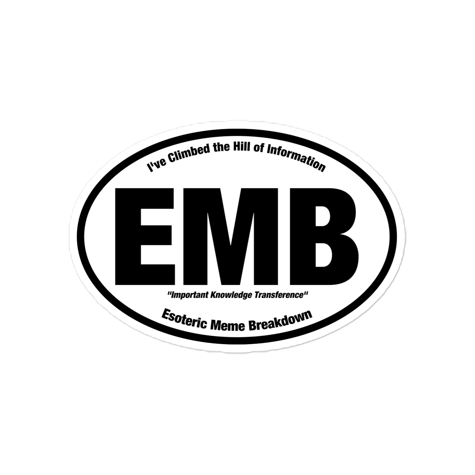 Esoteric Meme Breakdown die-cut sticker product image (1)