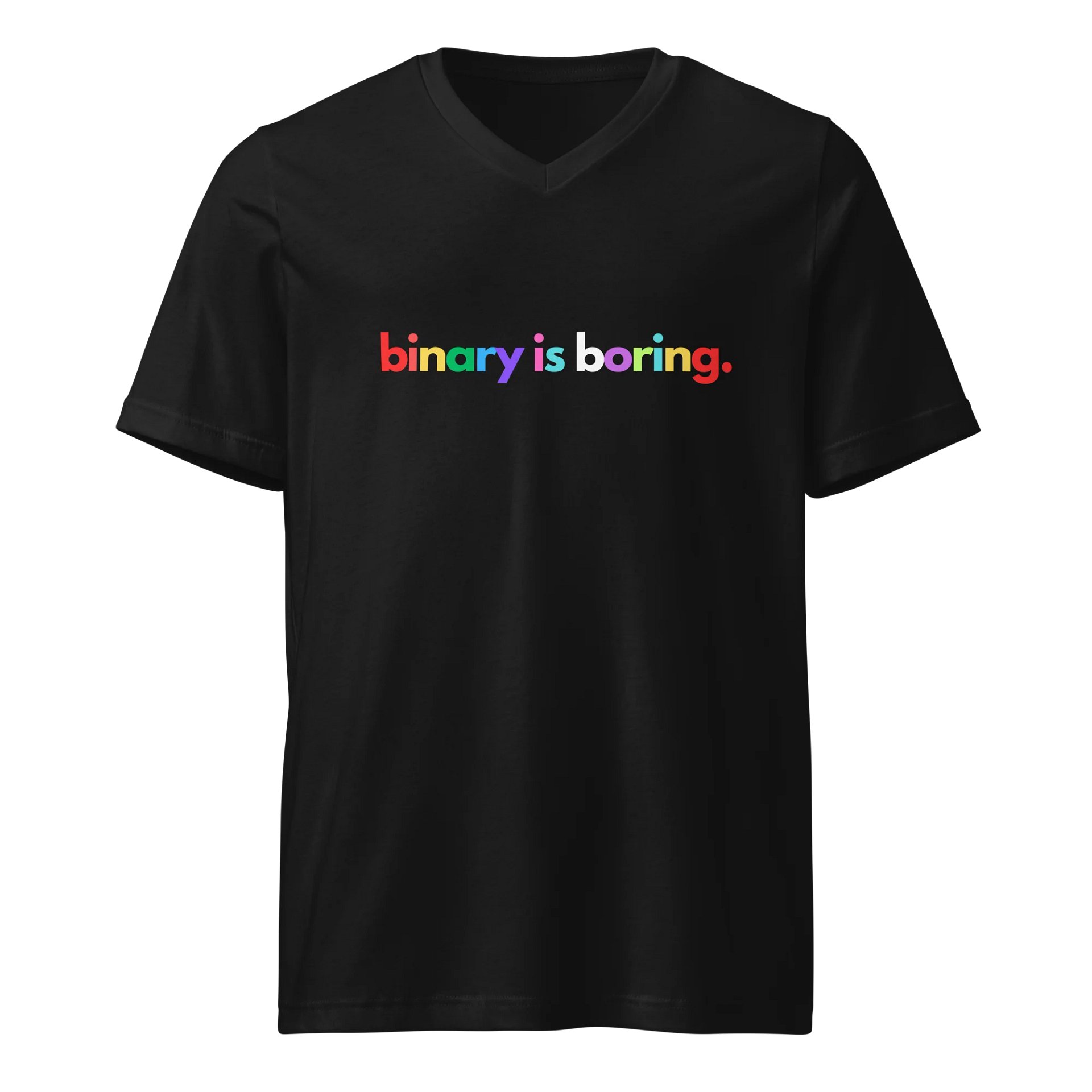 Binary Is Boring V-Neck Tee product image (1)