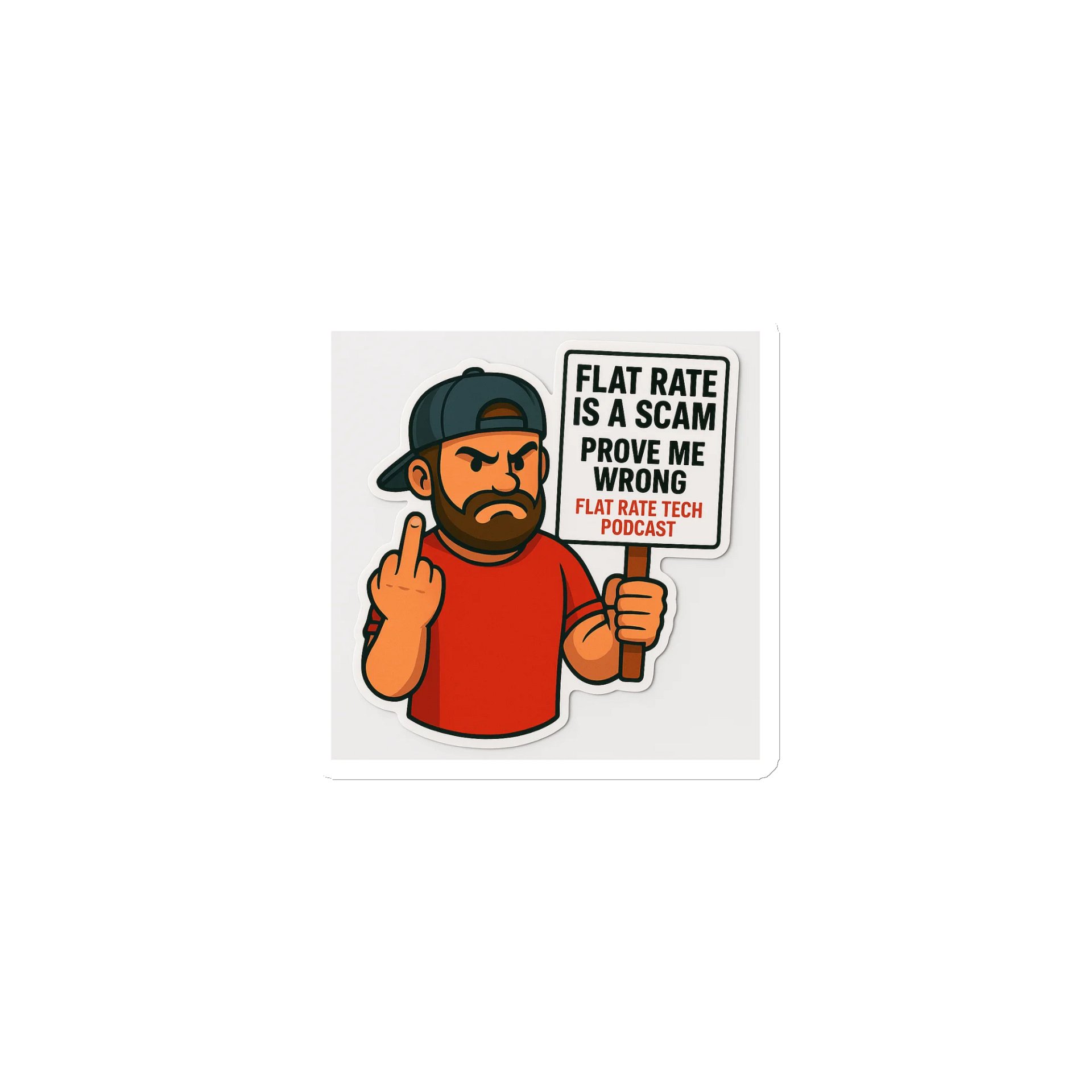 Flat Rate Is A Scam Magnetic product image (1)