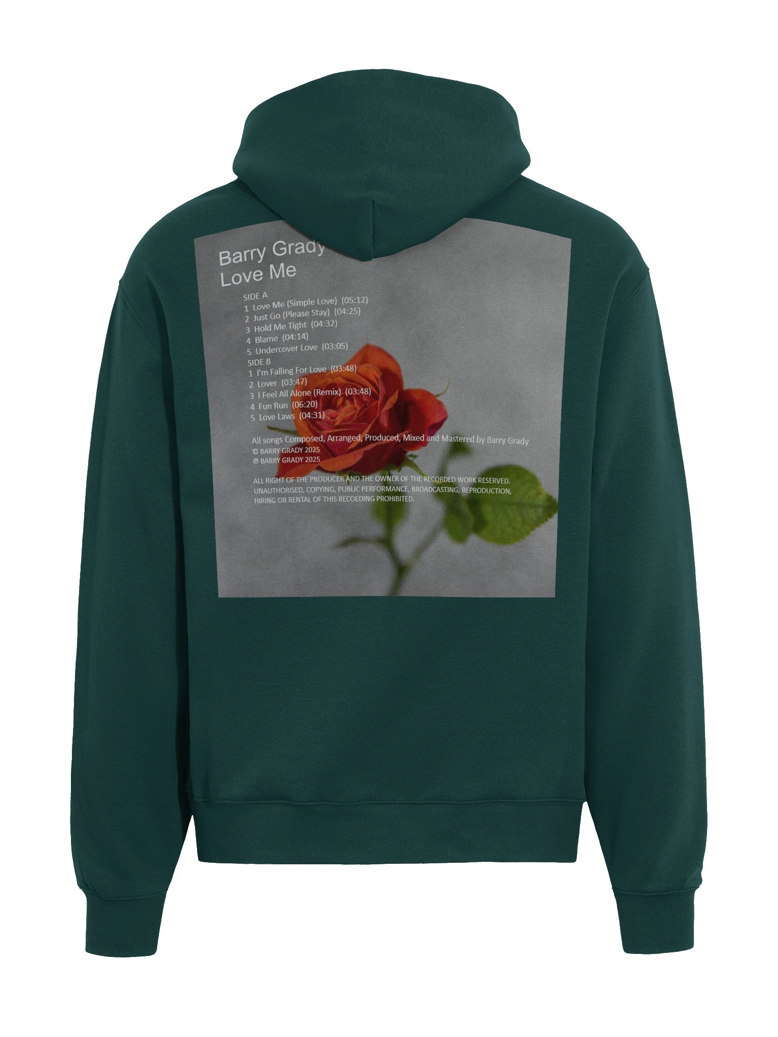 Barry Grady 'Love Me' Rose Hoodie product image (18)