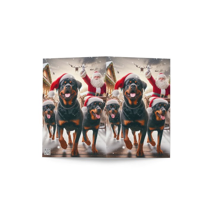 Rottweiler Santa Paws Greeting Card product image (4)