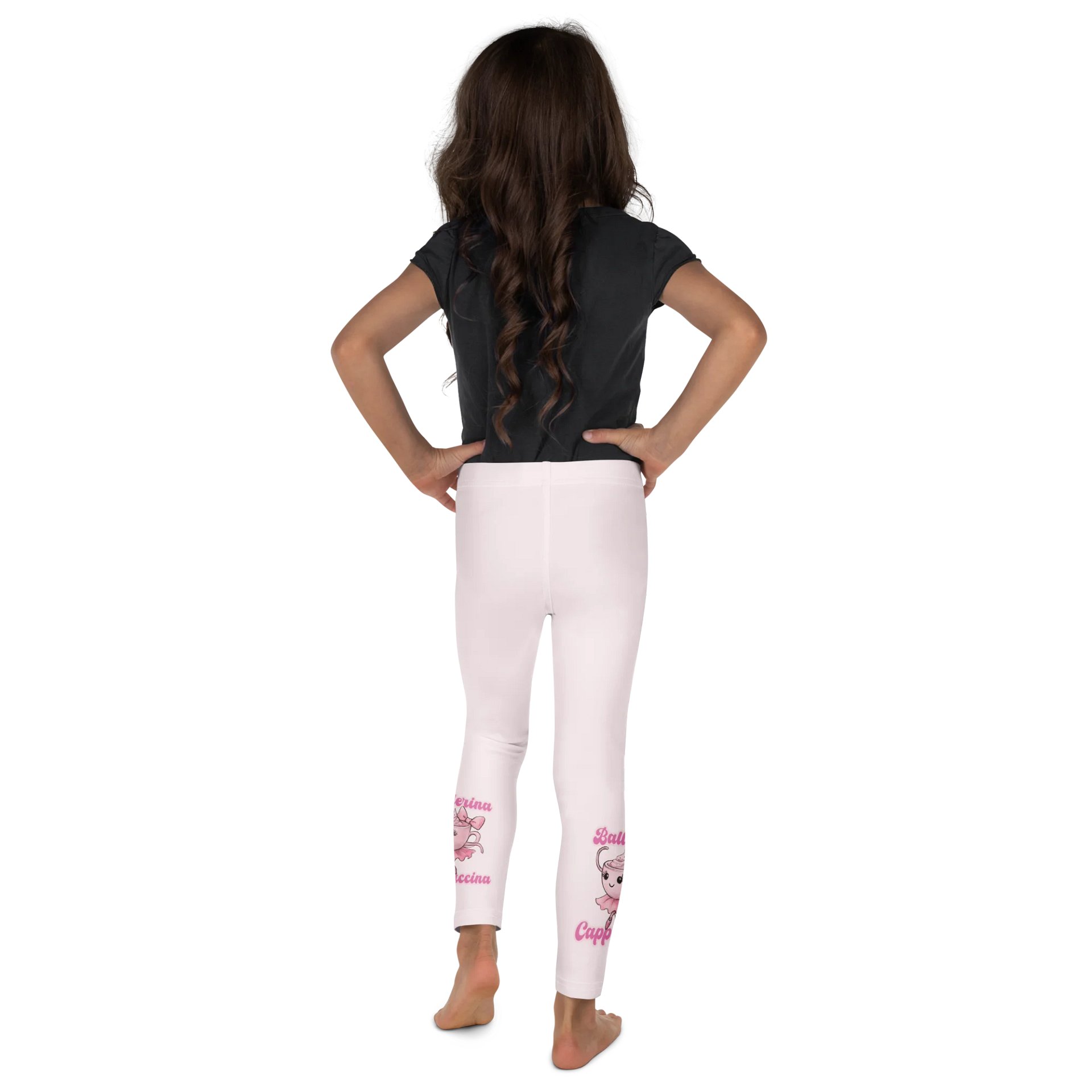 Ballerina Cappuccina – Watercolor Design Leggings for Kids product image (2)