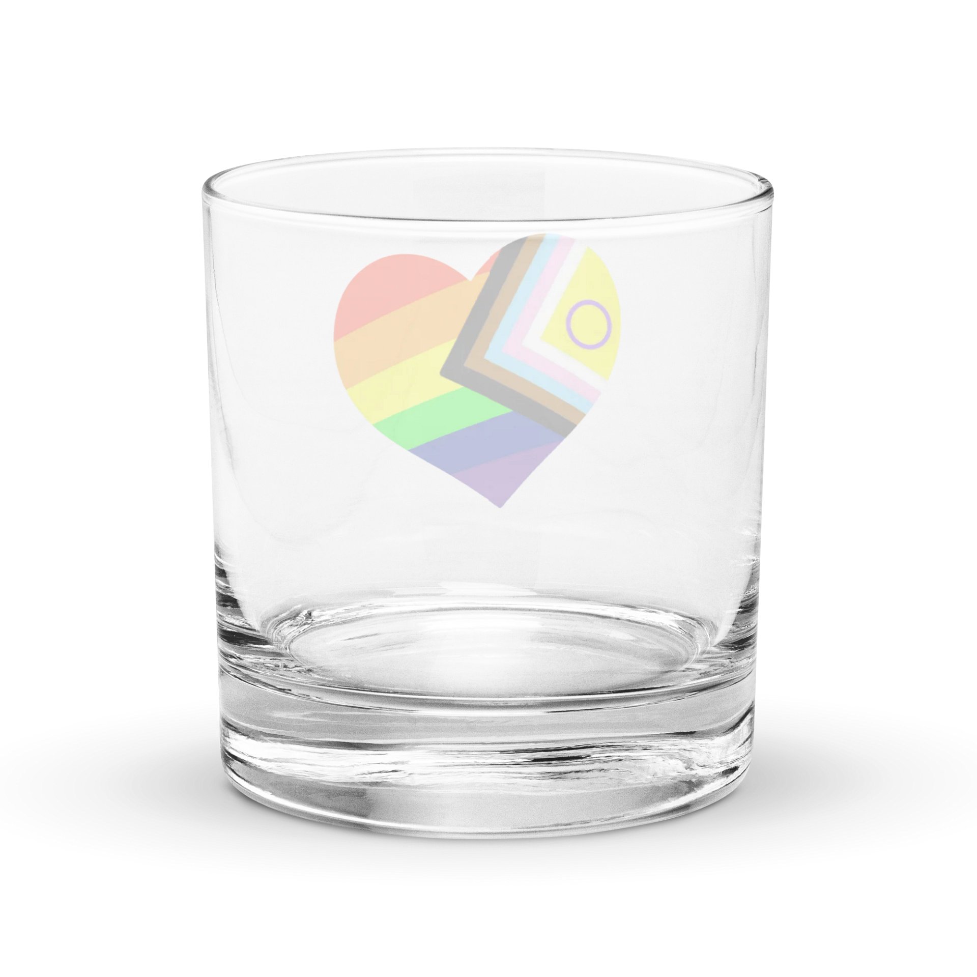 Pride Heart Rocks Glass product image (3)