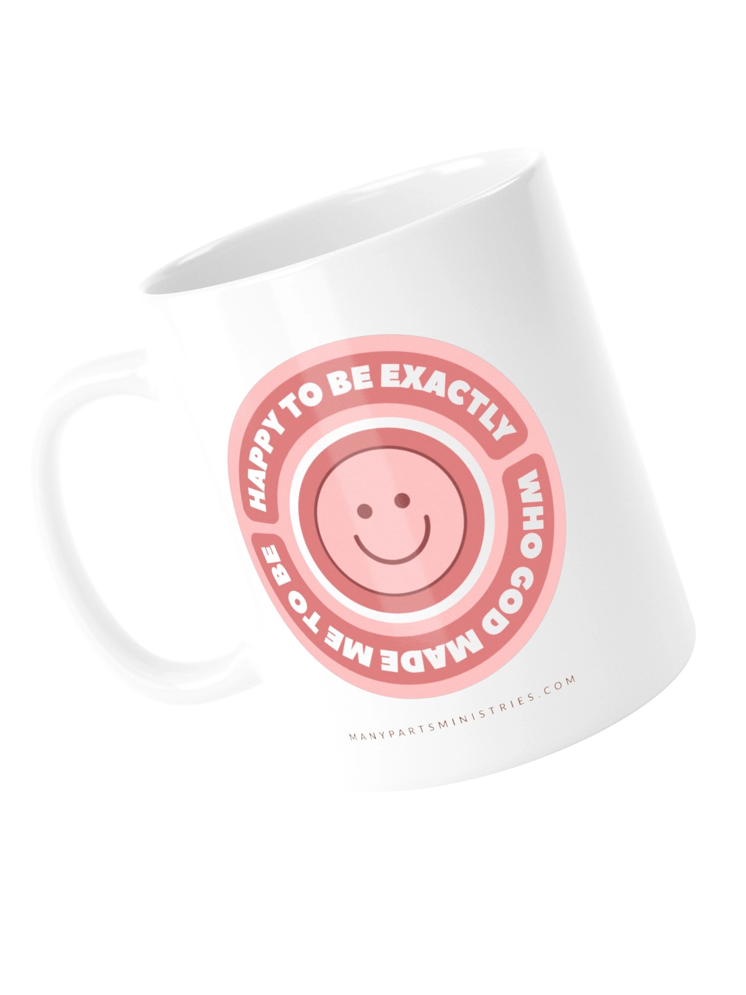 Happy to Be Exactly Who God Made Me to Be Mug - Pink product image (5)