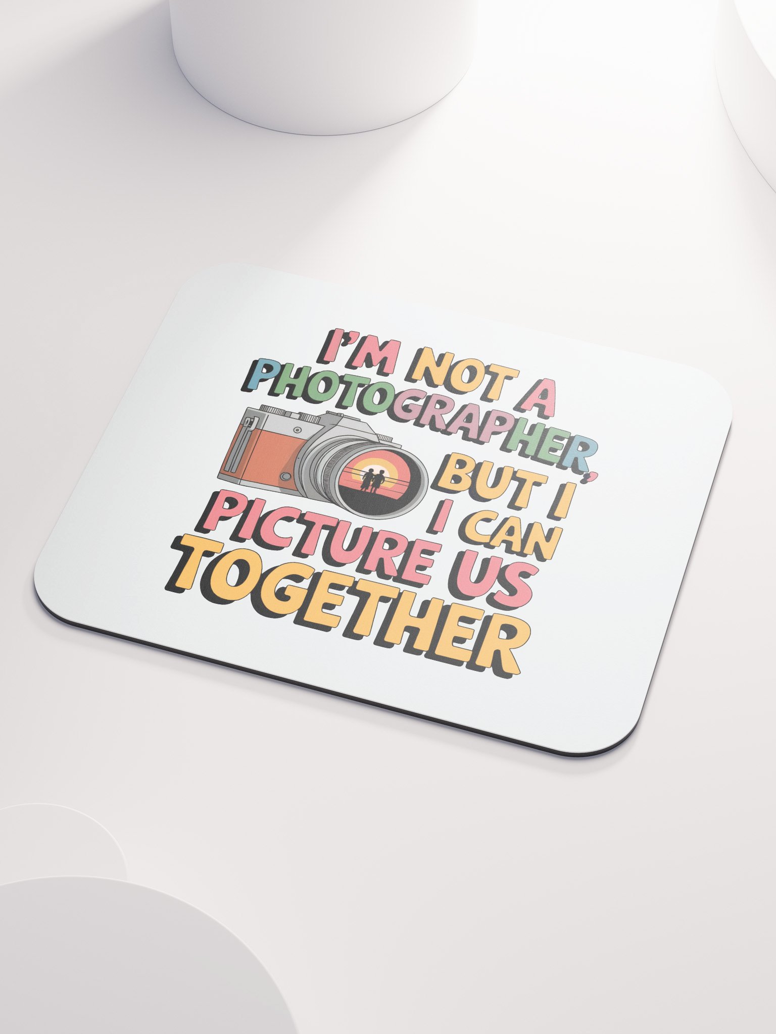 Photographer Valentine's Day Mouse Pad | I Can Picture Us Together | Funny Camera Pun Desk Accessory product image (3)