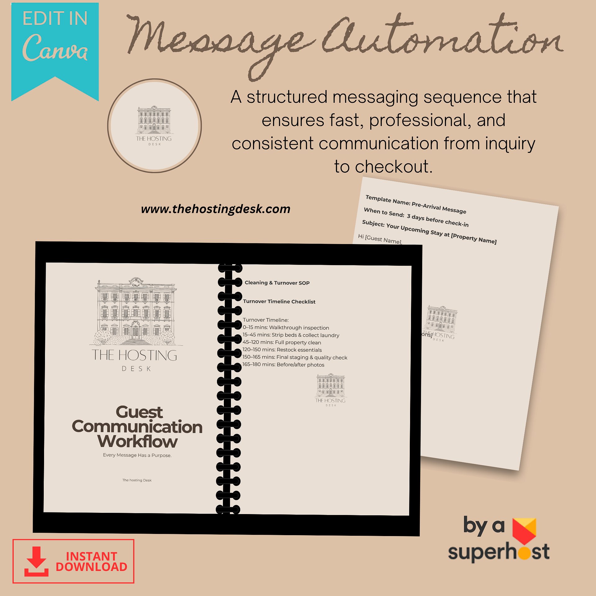 Property Manager & Co-Host Professional Operations Manual™ product image (3)
