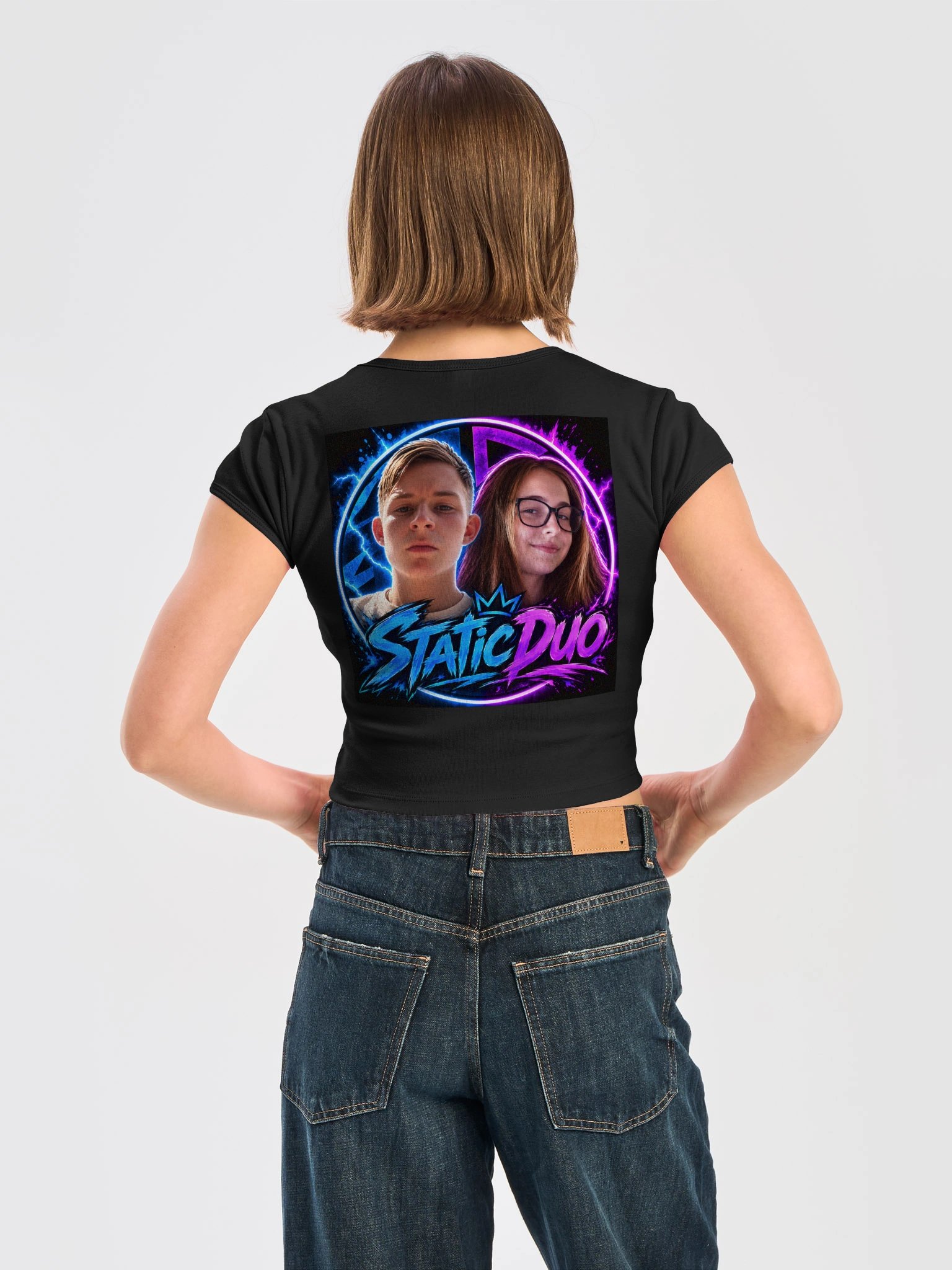 StaticDuo Bordázott Hasvillantós Póló product image (12)