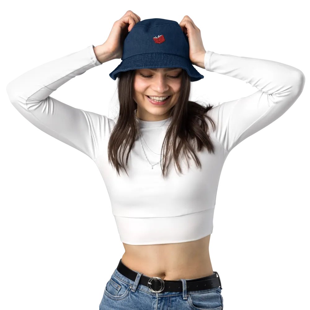 Open Book Denim Bucket Hat product image (25)