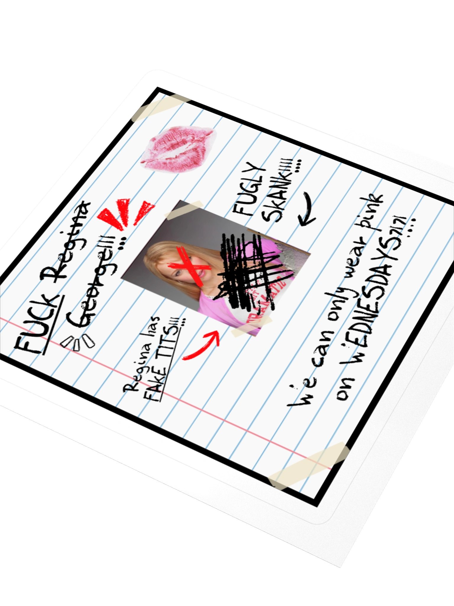 Mean Girls Gretchen's Burn Book Square Sticker product image (3)