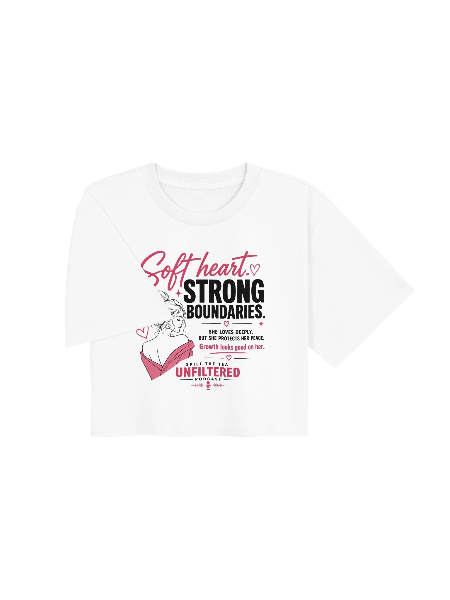 Soft Heart, Strong Boundaries Crop Tee product image (7)