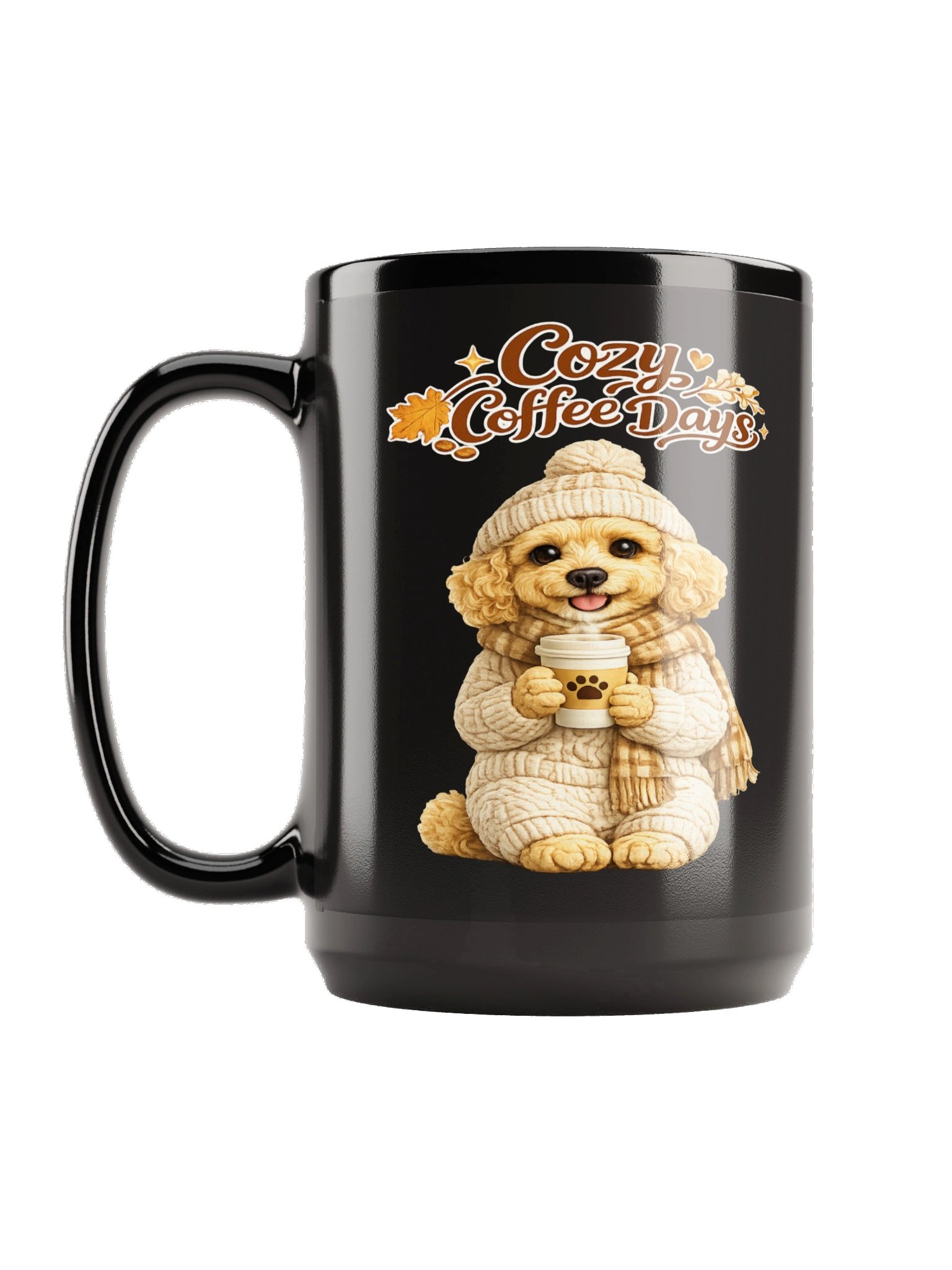 Cozy Coffee Days Black Mug product image (1)