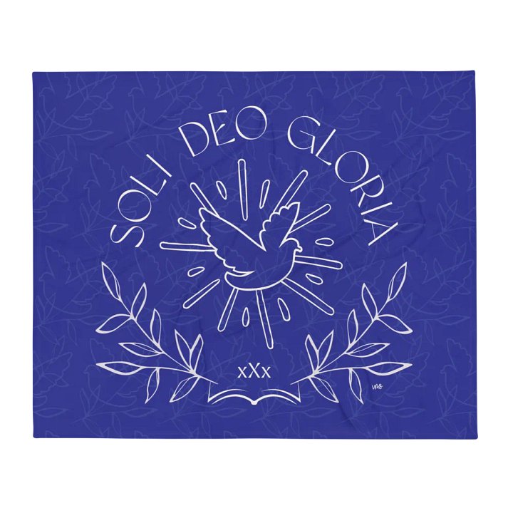 Soli Deo Gloria (Throw Blanket) product image (1)