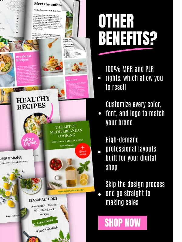 MRR PLR Cookbook & Recipe Book Canva Template product image (9)