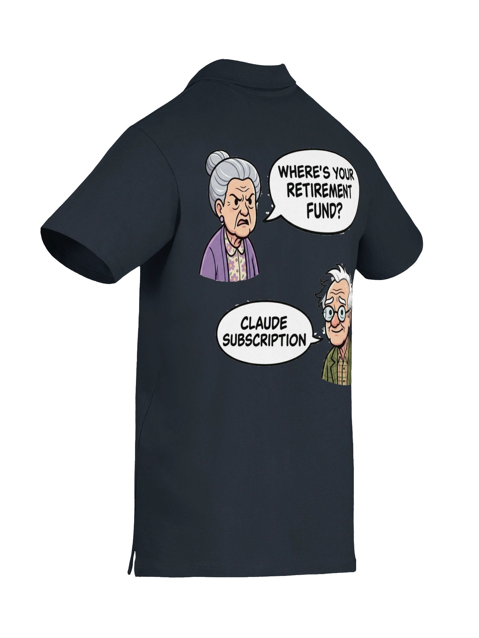 CLAUDE SUBSCRIPTION Polo Shirt | Retirement Fund Gift For AI lovers product image (3)