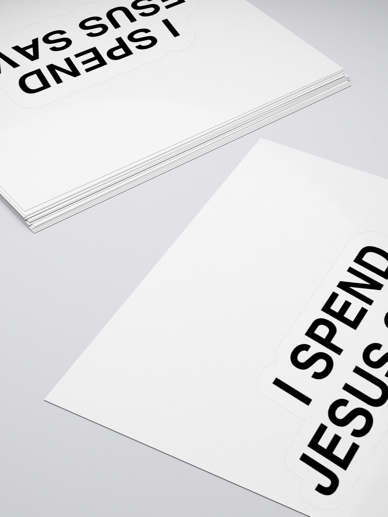 I Spend Jesus Saves Sticker product image (13)