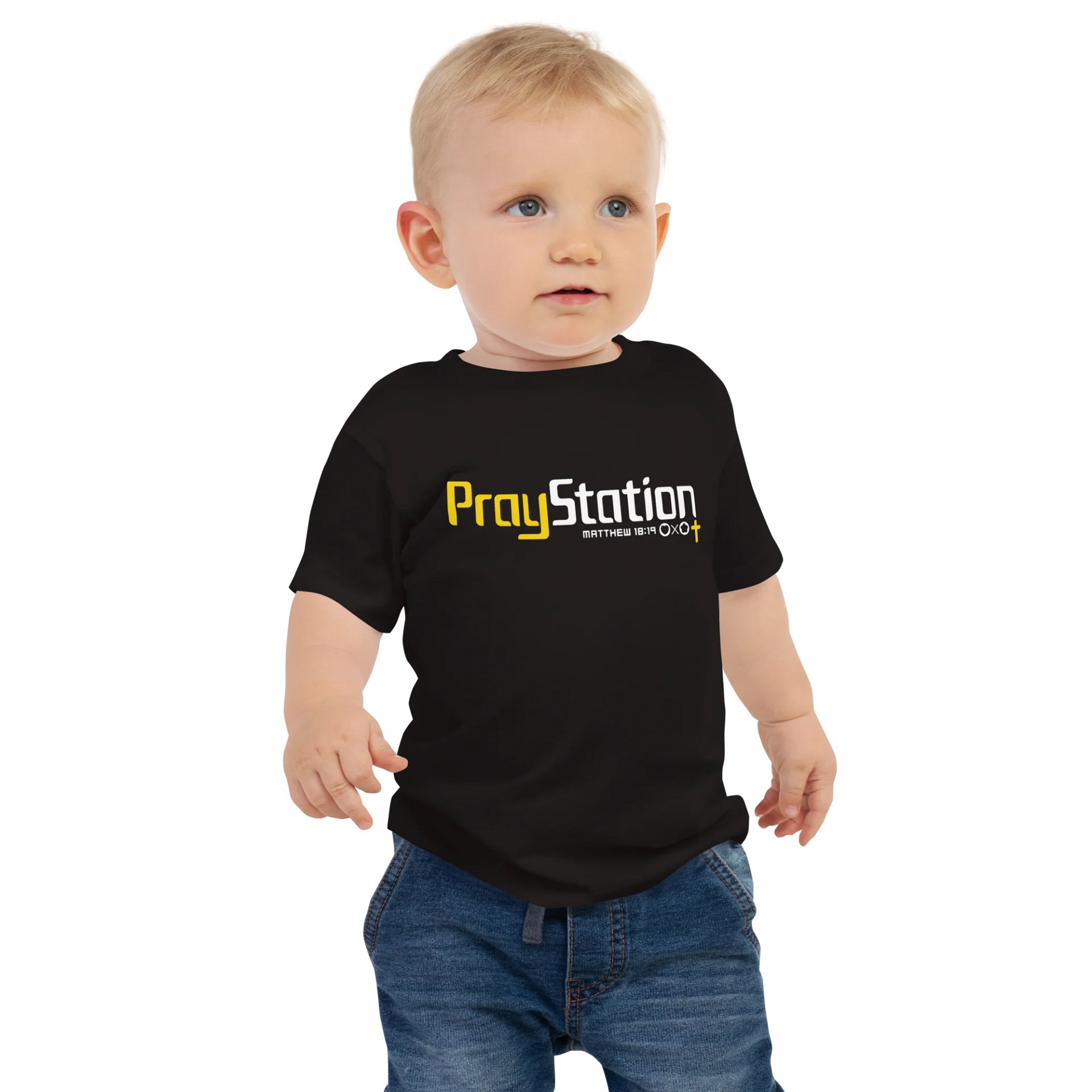 LXA PrayStation Baby Tee | Love X Aloha - Faith Collection | Premium Christian Apparel product image (1)