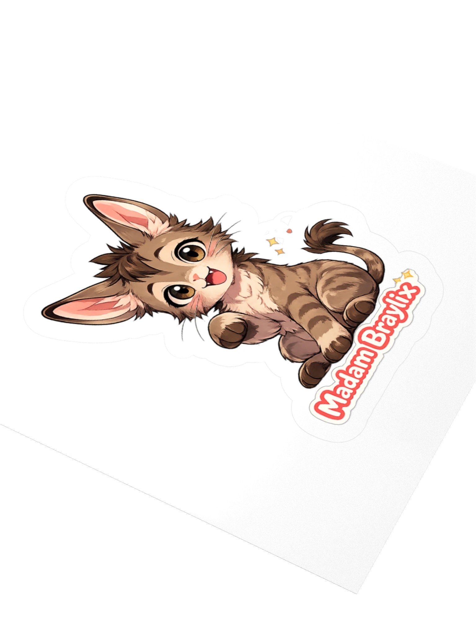 Madam Braylix the CatKey Kiss Cut Sticker! product image (3)