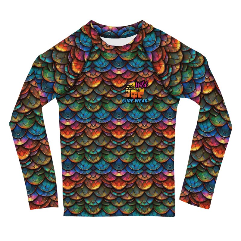 Wild Dragon Scale Kids Rash Guard #3 product image (1)
