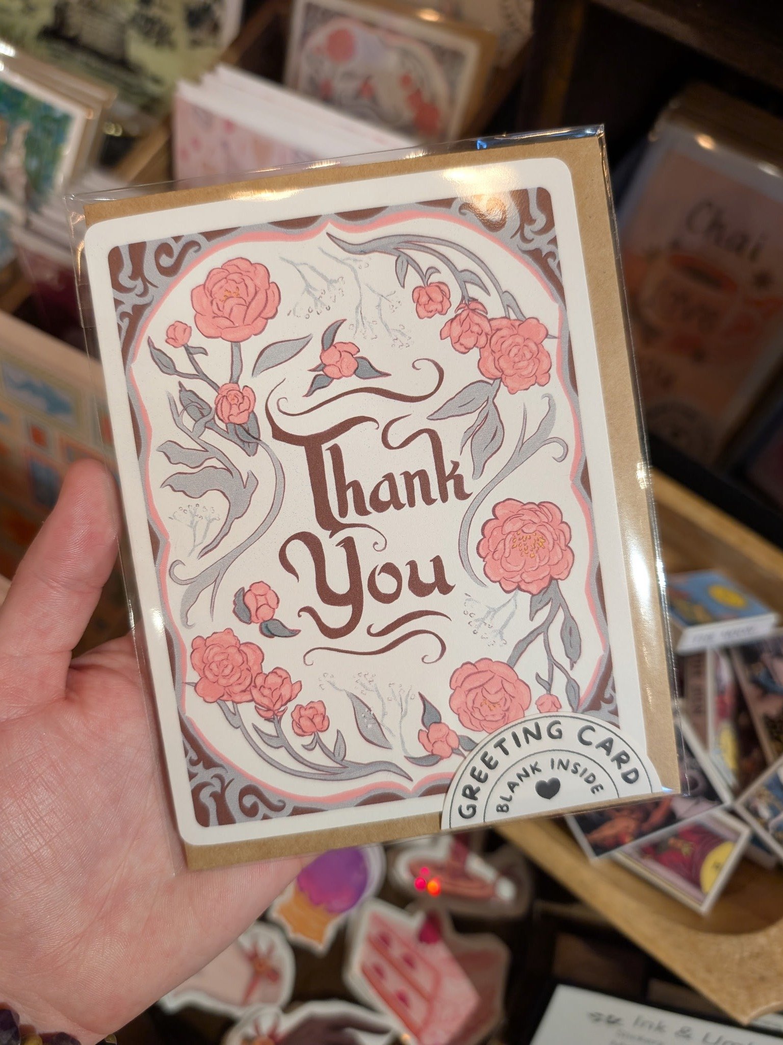 Thank You Peonies Greeting Card product image (1)