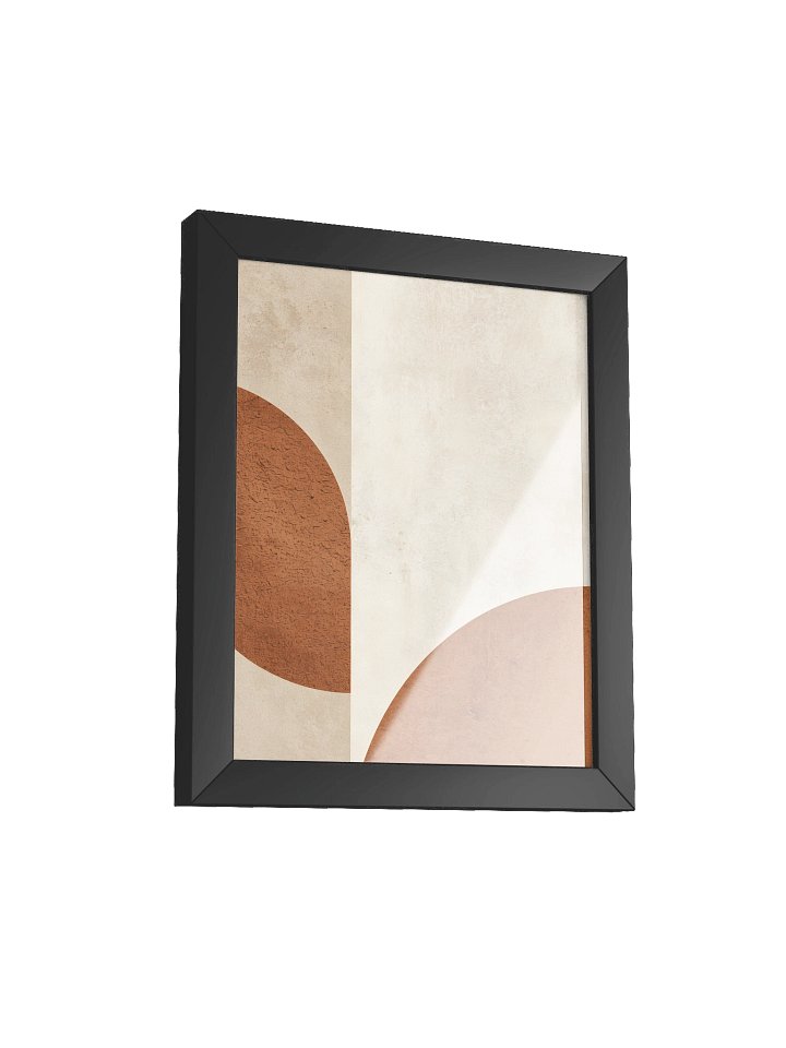 Organic modern abstract wall art, warm beige and cream palette, minimalist geometric composition, sophisticated aesthetic, calming luxury design #2 product image (2)