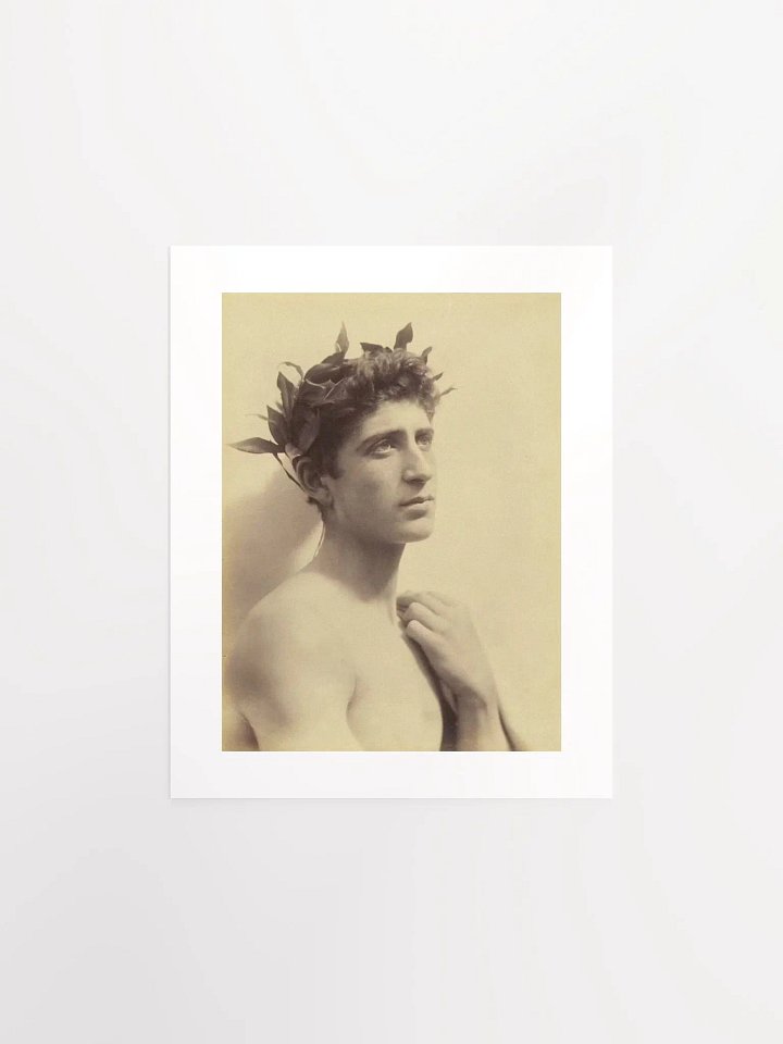 Youth Wearing A Laurel Wreath by Wilhelm von Gloeden (c. 1890) - Print product image (1)