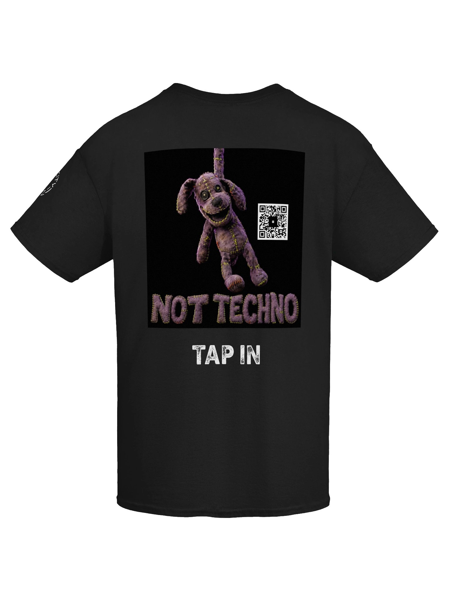 NOT TECHNO Scan Tee - Peak-Time Techno x Darbuka Art Shirt product image (7)