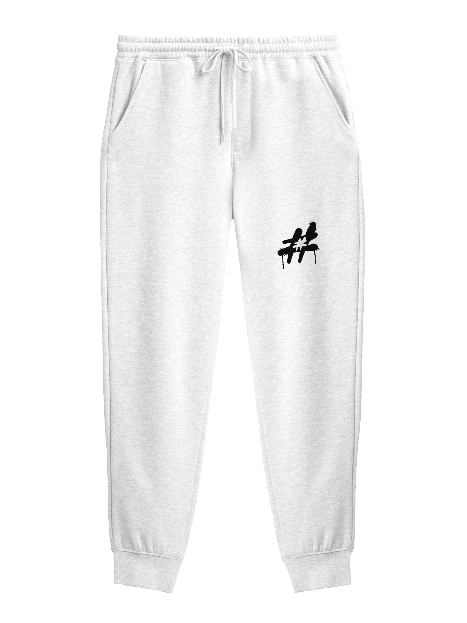 GRAFFITI EDITION JOGGERS (WHITE) product image (1)