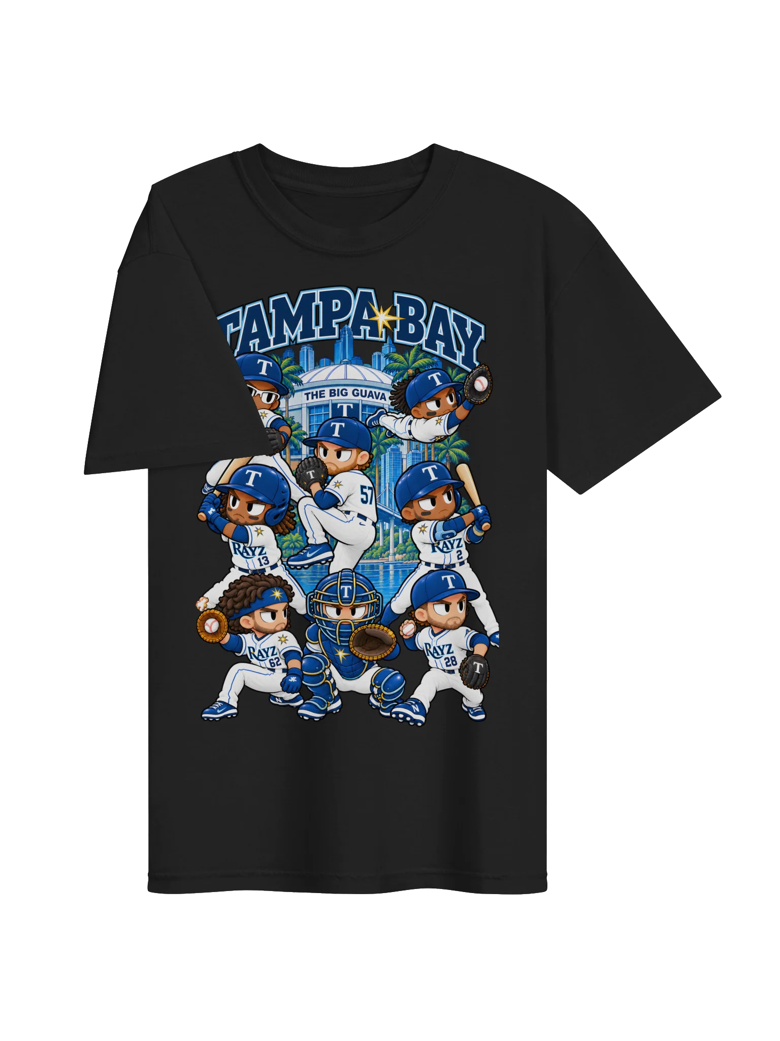 Tampa Bay Baseball Animated Player T-Shirt product image (12)
